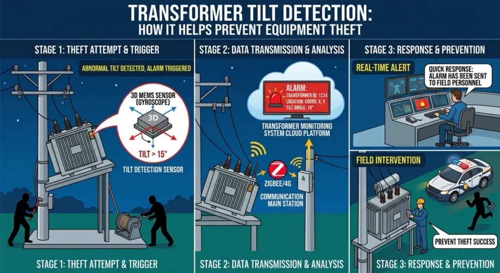 Transformer Tilt Detection: How It Helps Prevent Equipment Theft