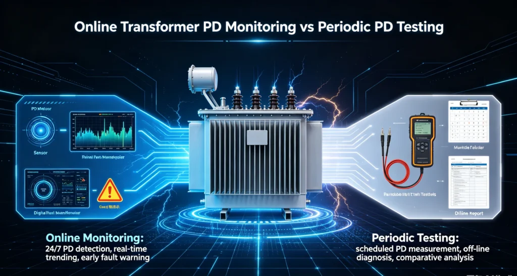 Online Transformer PD Monitoring vs Periodic PD Testing