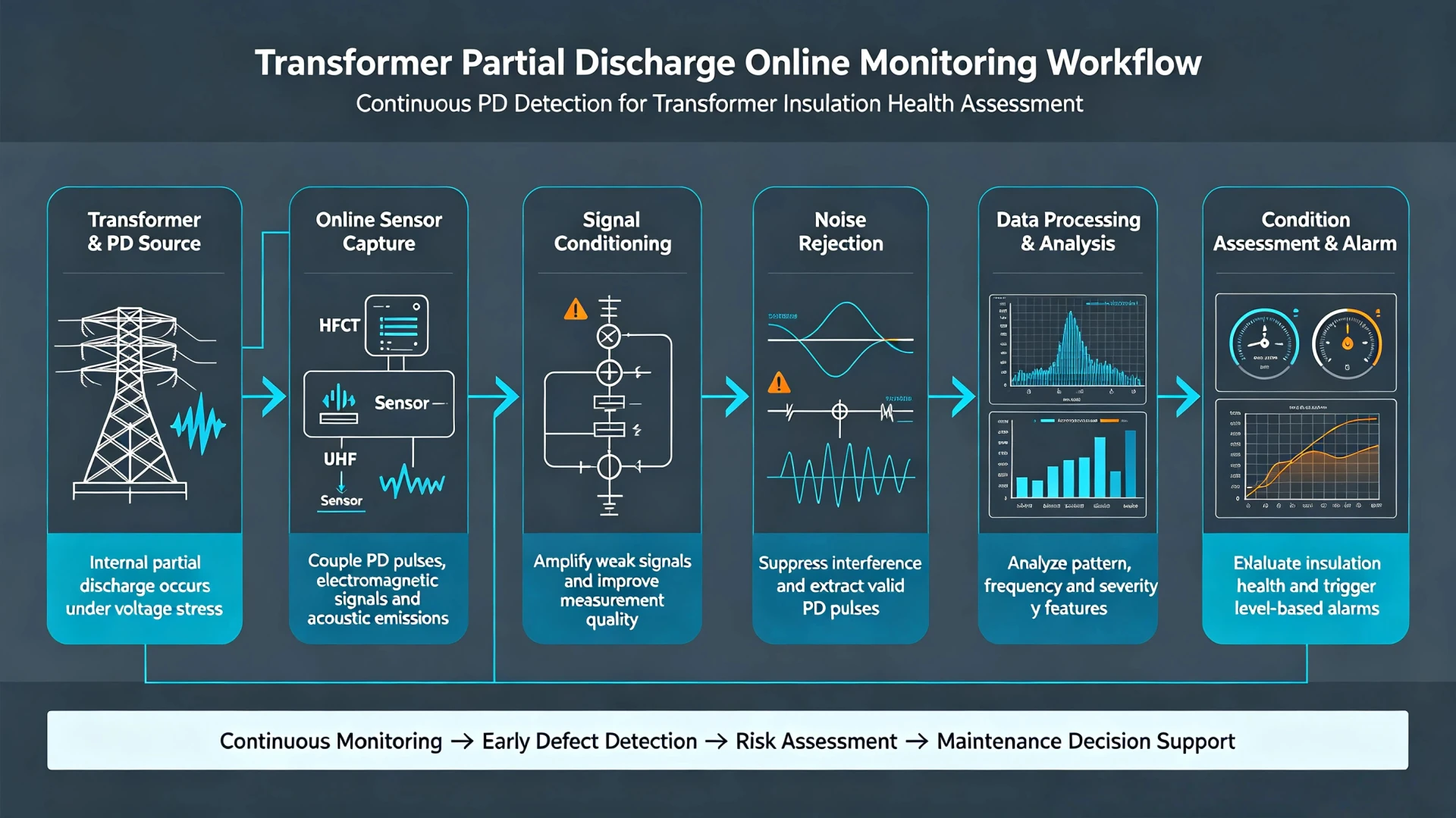 Online Partial Discharge Monitoring System for Transformers