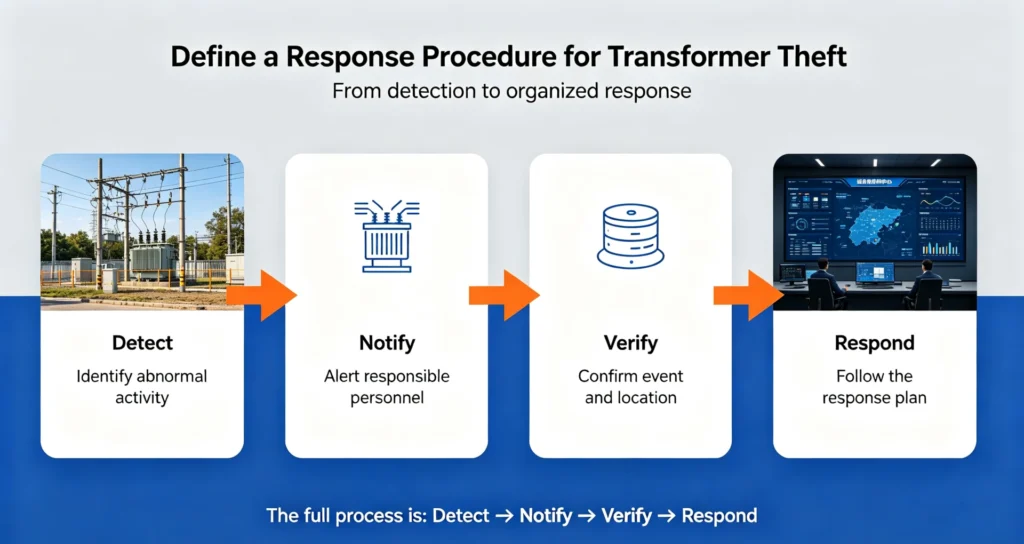 Define a Response Procedure for Transformer Theft