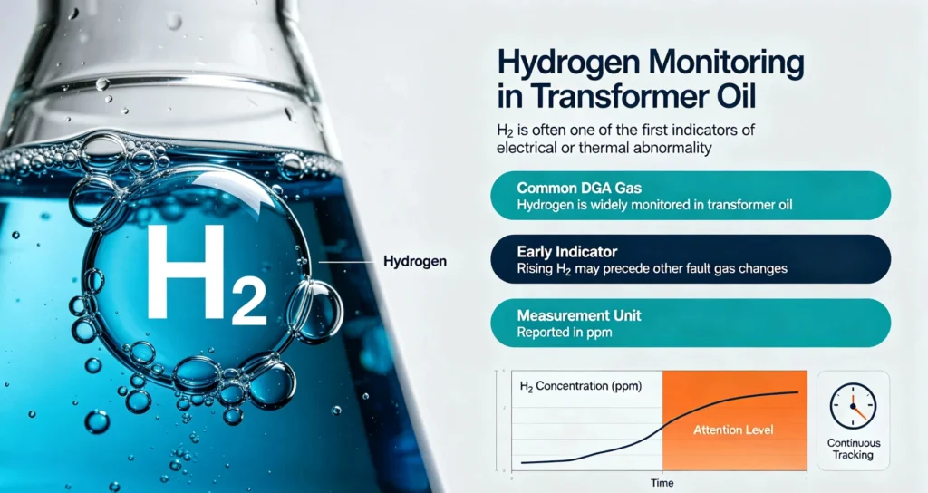 Hydrogen in Transformer Oil