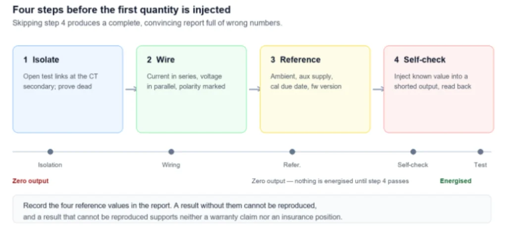 The self-check is not optional. A drifted set produces a complete and convincing report full of wrong numbers.